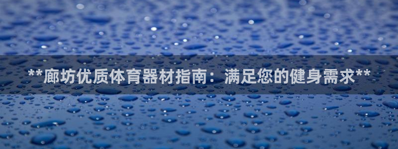 尊龙凯时 人生就是搏!：**廊坊优质体育器材指南：满