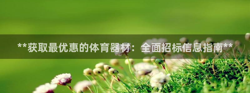 尊龙凯时登录：**获取最优惠的体育器材：全面招标信息